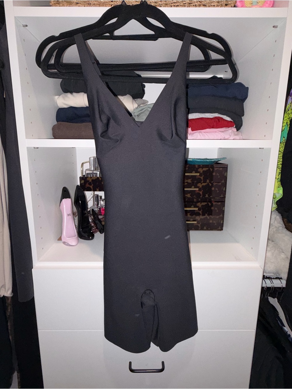 SKIMS BODY Black V-Neck Shapewear Romper